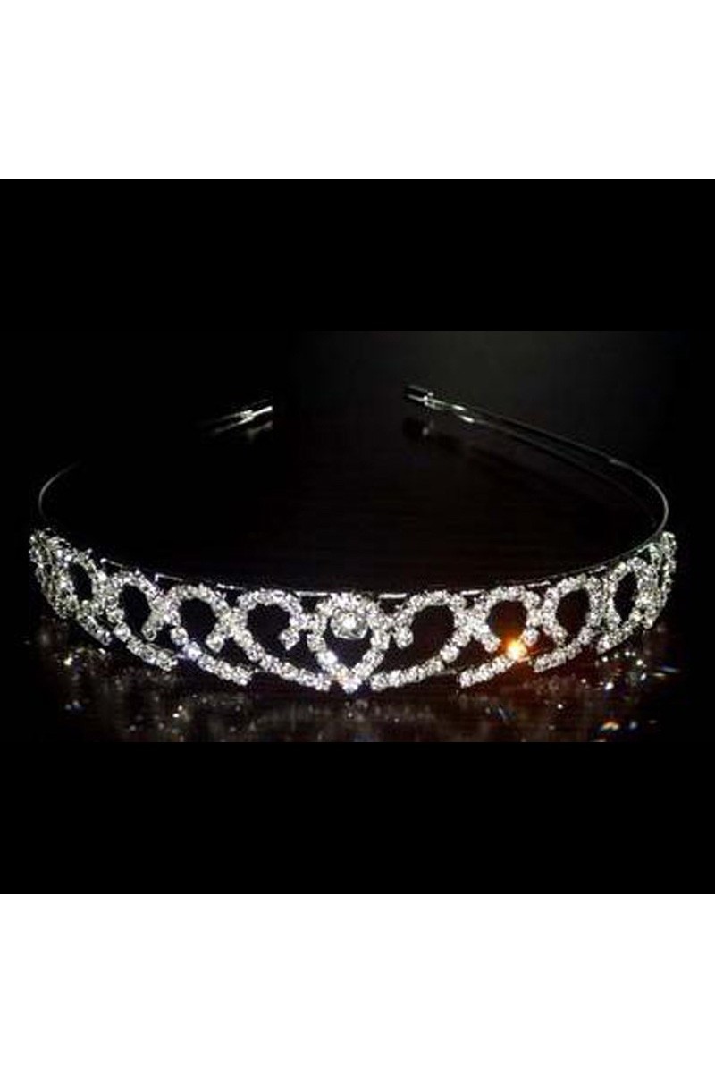 Beautiful bridal tiara with rhinestone - Ref D010 - 01