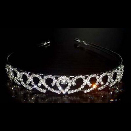 Beautiful bridal tiara with rhinestone
