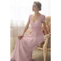 Long Evening Dress With Butterfly Sleeves - Ref L754 - 011
