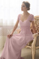 Long Evening Dress With Butterfly Sleeves - Ref L754 - 011