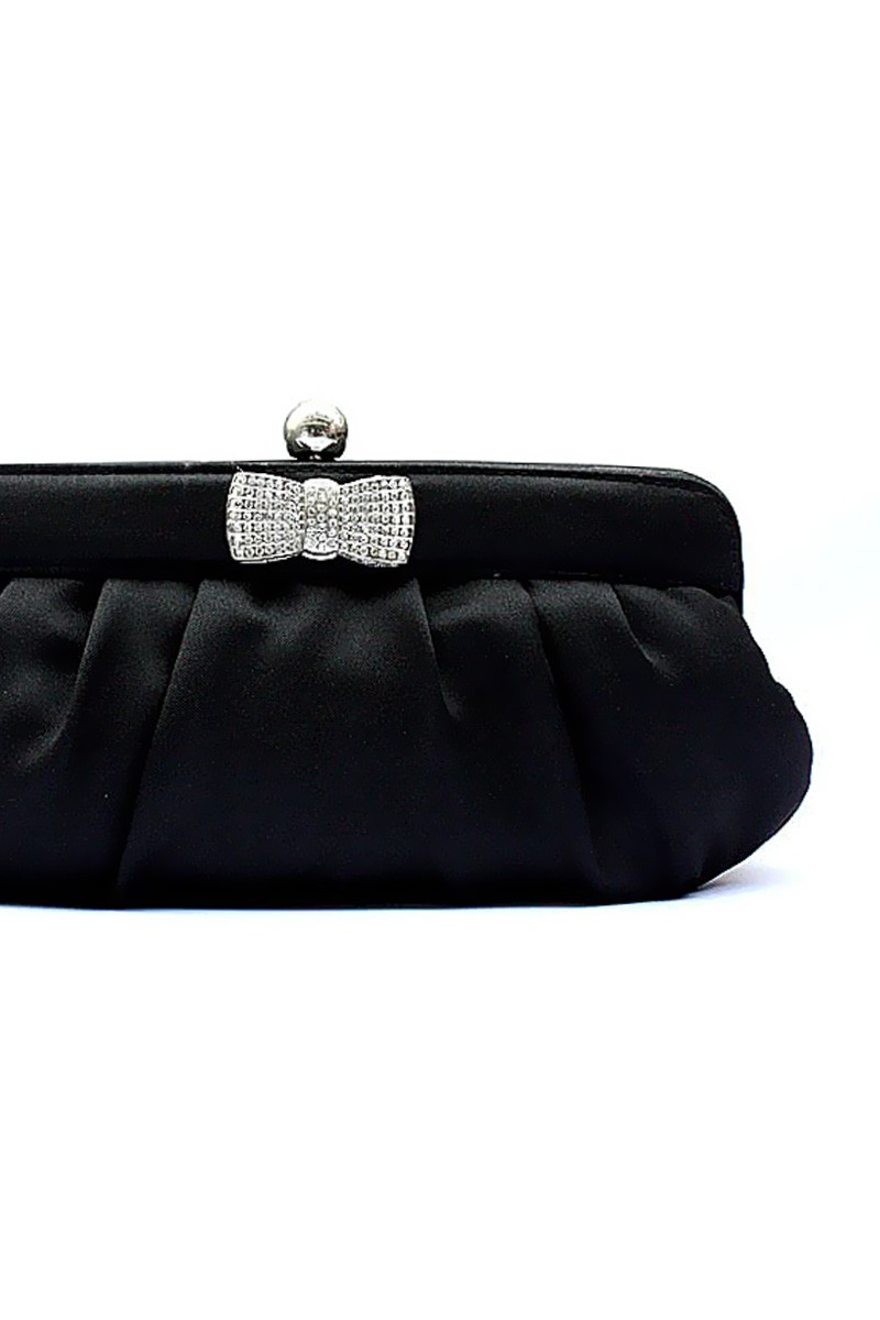 Black Satin Clutch