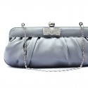 Pochette cérémonie mariage gris - Ref SAC081 - 02