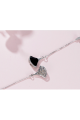 Affordable Fancy black pendant earrings - Ref B090 - 02