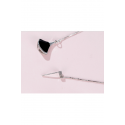 Affordable Fancy black pendant earrings - Ref B090 - 03