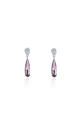 Crystal Pink jewellery earrings stud - Ref B094 - 03