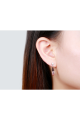 Crystal Pink jewellery earrings stud - Ref B094 - 04