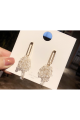 Trendy Gold engagement luxuy earrings - Ref B100 - 02