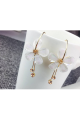 White flower ear cuff a golden touch - Ref B106 - 04