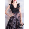 Scalloped V-Neck Prom Evening Gowns With Lace Skirt - Ref L1949 - 06