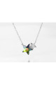 Anniversary necklace with double star - Ref F060 - 04