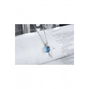 Collier cristal bleu et queue de sirène - Ref F061 - 03