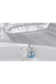 Blue crystal necklace and mermaid tail - Ref F061 - 04