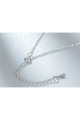 Cristal blue chain pendants for womens - Ref F063 - 04
