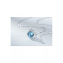 Cristal blue chain pendants for womens - Ref F063 - 05