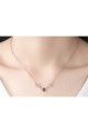 Deer horn fancy necklace black pearl - Ref F045 - 04