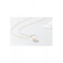 Fashion thin gold chain heart pendant - Ref F067 - 04