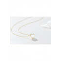 Fashion thin gold chain heart pendant