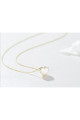 Fashion thin gold chain heart pendant - Ref F067 - 04