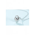 Pendentif en argent collier coeur love - Ref F069 - 03