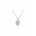 Pendentif en argent collier coeur love - Ref F069 - 04