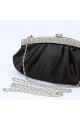 Black evening bag with shoulder strap - Ref SAC089 - 02