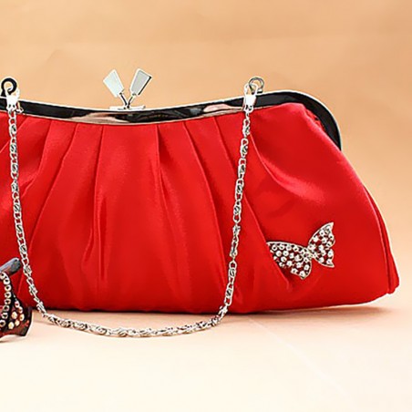 Jolie pochette soirée femme rouge