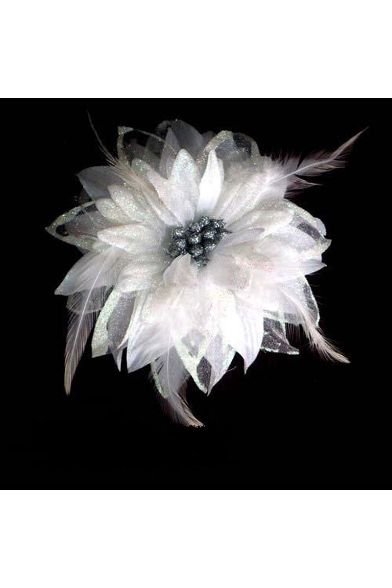 Beautiful White Flower Bridal Hairstyle - Ref B026 - 01