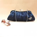 Elegant evening navy blue clutch bag - Ref SAC096 - 02