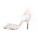 Pretty White Vintage Chic Bridal Shoes - Ref CH117 - 06