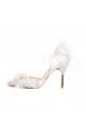 Pretty White Vintage Chic Bridal Shoes - Ref CH117 - 06
