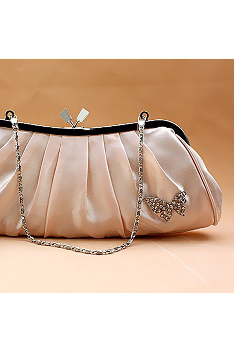 Pochette soirée femme beige crème - Ref SAC102 - 01