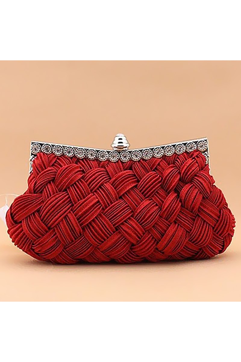 Sac Entrelacement d'hiver rouge - Ref SAC109 - 01