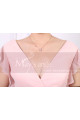 Ruffled-Sleeve V-Neck Formal Dress With Ribbon Belt - Ref L1951 - 03