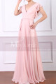 Ruffled-Sleeve V-Neck Formal Dress With Ribbon Belt - Ref L1951 - 02