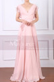 Ruffled-Sleeve V-Neck Formal Dress With Ribbon Belt - Ref L1951 - 04