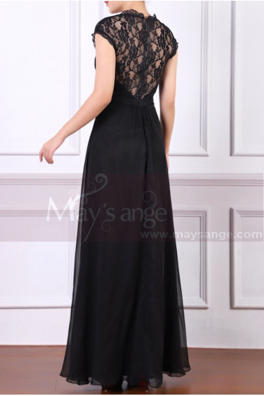 Back Lace Black Formal Dresses For Women With Strap - L1953 #1