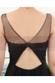 Cutout Back Little Sexy Short Chiffon Black Dress - Ref C904 - 06