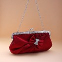 Stylish satin burgundy evening bags - Ref SAC115 - 02