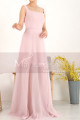 Chiffon Pink Evening Square Neck Dress For Women - Ref L1956 - 04