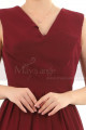 Long A-Line Burgundy Bridesmaid Dresses In Chiffon Without Sleeves - Ref L1958 - 05