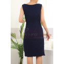 Sleeveless Short Blue Party Dresses Wrap Skirt - Ref C912 - 02