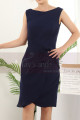 Sleeveless Short Blue Party Dresses Wrap Skirt - Ref C912 - 04