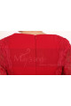 Robe Classe Rouge Vintage En Dentelle Et Manches Longues - Ref C913 - 03