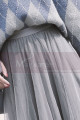 copy of jupe blanche plisse satin fête mariage - Ref ju067 - 03