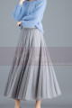 Jupe En Tulle Longue Gris Argenté - Ref ju067 - 04