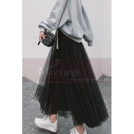 Jupe Longue Noire Femme