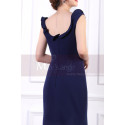 Blue Mermaid Prom Dresses With Ruffle Neckline - Ref L1964 - 02