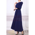 One Sleeve Asymmetrical Blue Wedding Guest Dress - Ref L1965 - 05