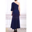 One Sleeve Asymmetrical Blue Wedding Guest Dress - Ref L1965 - 03