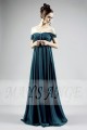 Green-Blue Chiffon Off-The-Shoulder Plus-Size Dress - Ref L022 - 02